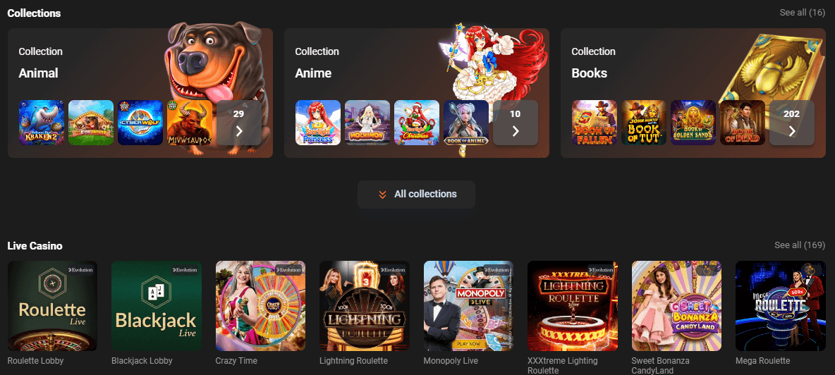 GGBet casino games