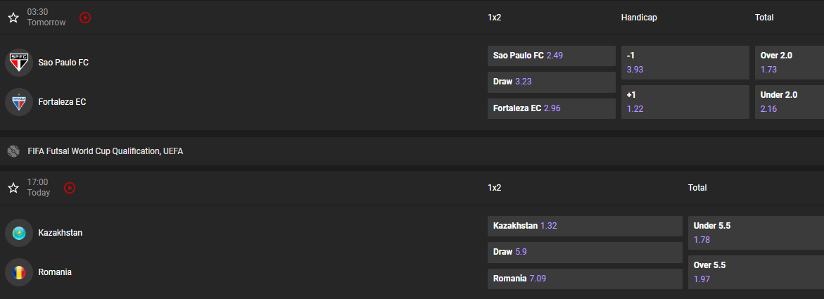 GGBet sport odds